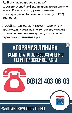 Телефоны горячих линий